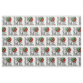 Happy Saint Kitts Flag House Warmer Stof (Fat Quarter)