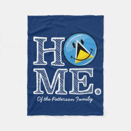 Happy Saint Lucian Flag House Warmer Fleece Deken