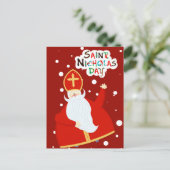 Happy Saint Nicholas Day Briefkaart (Staand voorkant)