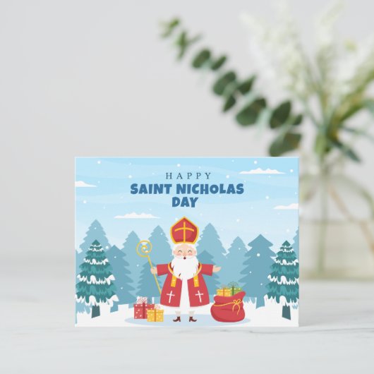 Happy Saint Nicholas Day Gifts Feestdagenkaart (Staand voorkant)