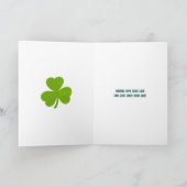Happy Saint Paddy's Day Bright Modern Lettering Kaart (Binnen)