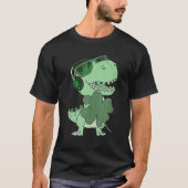 Happy Saint Pat Rex Day Dinosaur Shamrock St Patri T-shirt (Voorkant)