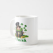 Happy Saint Patrick Day Koffiemok (Voorkant links)
