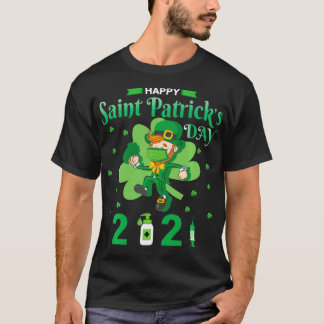 Happy Saint Patrick's Day 2022 Irish Shamrock Face T-shirt