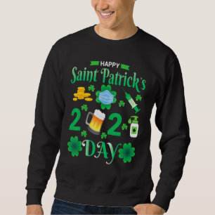 Happy Saint Patrick's Day 2022 Irish Shamrock Face Trui