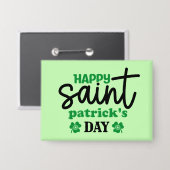 Happy Saint Patrick's Day-59889 Button (Voorkant / Achterkant)