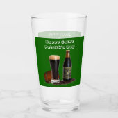 Happy Saint Patrick's Day Beer Glas (Voorkant)