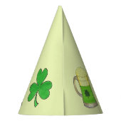 Happy Saint Patrick's Day Beer Green Shamrock Feesthoedjes (Achterkant)