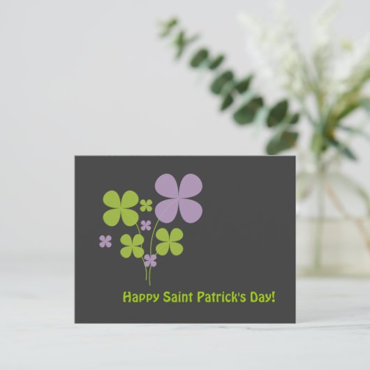 Happy Saint Patrick's Day Briefkaart (Staand voorkant)