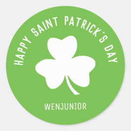 Happy Saint Patrick's Day Celebration Business Ronde Sticker