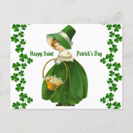 Happy Saint Patricks Day Girl Irish Gezegde Briefkaart