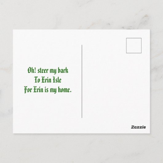  Happy Saint Patricks Day Girl Irish Gezegde Briefkaart (Achterkant)