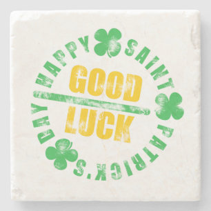Happy Saint Patricks Day Good Luck Stenen Onderzetter