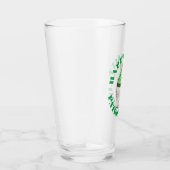 Happy Saint Patrick's Day Green Shamrock Cupcake Glas (Rechts)