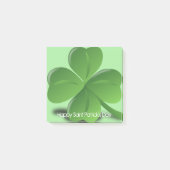 Happy Saint Patricks Day Green Shamrock Post-it® Notes (Voorkant)