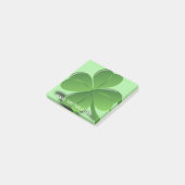 Happy Saint Patricks Day Green Shamrock Post-it® Notes (Schuin)