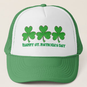 Happy Saint Patrick's Day Green Shamrock Trucker Pet
