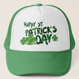 Happy Saint Patrick's Day Green Trucker Hat Pet