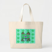 Happy Saint Patrick's Day Hakuna Matata Art Print Grote Tote Bag (Voorkant)