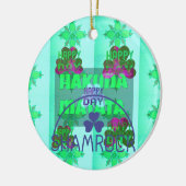 Happy Saint Patrick's Day Hakuna Matata Art Print Keramisch Ornament (Links)