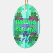 Happy Saint Patrick's Day Hakuna Matata Art Print Keramisch Ornament (Links)