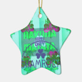 Happy Saint Patrick's Day Hakuna Matata Art Print Keramisch Ornament (Links)