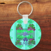 Happy Saint Patrick's Day Hakuna Matata Art Print Sleutelhanger (Voorkant)