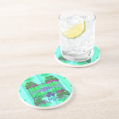 Happy Saint Patrick's Day Hakuna Matata Art Print Zandsteen Onderzetter (Zijkant)