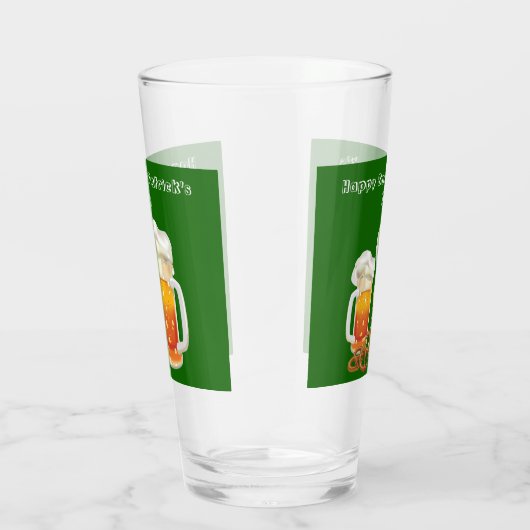 Happy Saint Patrick's Day Irish Beer Glass Glas (Rechts)