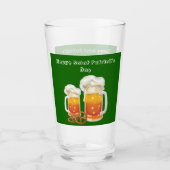 Happy Saint Patrick's Day Irish Beer Glass Glas (Voorkant)