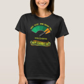 Happy Saint Patrick's Day Irish Buzz O Meter Graph T-shirt (Voorkant)