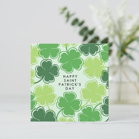 Happy Saint Patricks Day Kaart (Staand voorkant)