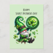 Happy Saint Patrick's Day kabouter Feestdagenkaart (Voorkant)