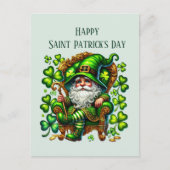 Happy Saint Patrick's Day kabouter tekst toevoegen Feestdagenkaart (Voorkant)