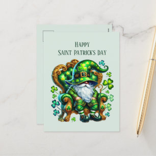 Happy Saint Patrick's Day kabouter tekst toevoegen Feestdagenkaart