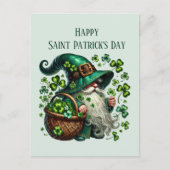 Happy Saint Patrick's Day kabouter tekst toevoegen Feestdagenkaart (Voorkant)