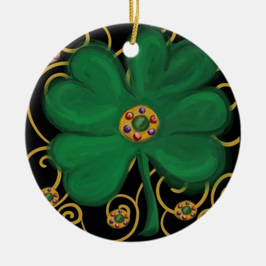 Happy Saint Patrick's Day Keramisch Ornament (Voorkant)