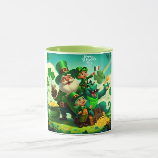 Happy Saint Patrick's Day kleurrijk Mok (Midden)