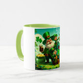 Happy Saint Patrick's Day kleurrijk Mok (Voorkant links)