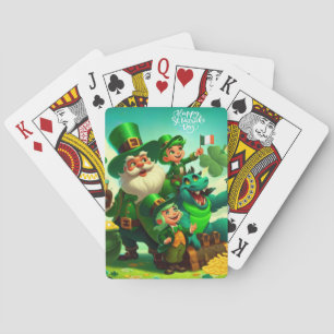 Happy Saint Patrick's Day kleurrijk Pokerkaarten