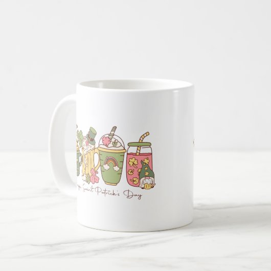 Happy Saint Patrick's Day Koffiemok (Voorkant links)