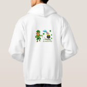 Happy Saint Patrick's Day Leprechaun Rainbow  Hoodie (Achterkant)