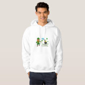 Happy Saint Patrick's Day Leprechaun Rainbow  Hoodie (Voorkant volledig)