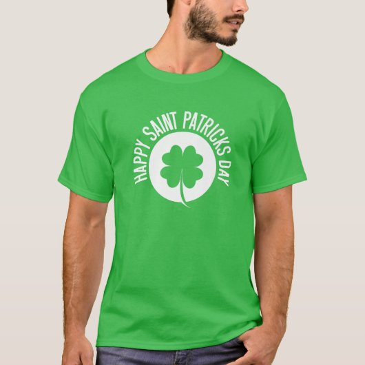Happy Saint Patrick's Day Mannen Womens Kinder Boy T-shirt (Voorkant)