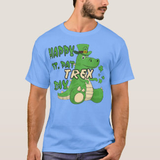 Happy Saint Patrick's Day met dinosaurusmotieven T-shirt