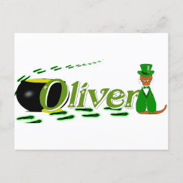 Happy Saint Patrick's Day Oliver Cube Briefkaart