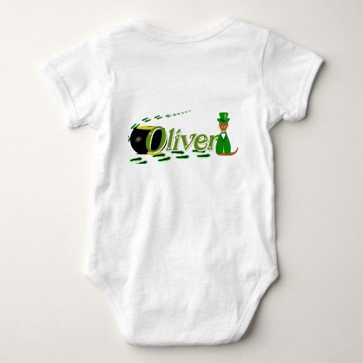 Happy Saint Patrick's Day Oliver Romper (Achterkant)