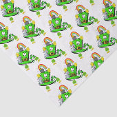 Happy Saint Patrick's Day Rabbit Tissue Paper Tissuepapier (Detail)