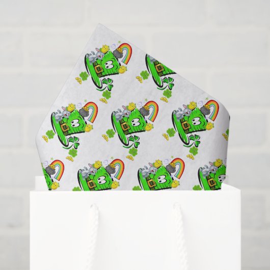 Happy Saint Patrick's Day Rabbit Tissue Paper Tissuepapier (Cadeauzakje)