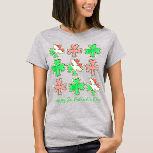 Happy Saint Patrick's Day Shamrock Cookie T-shirt